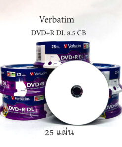 Verbatim DVD9+R - White Double Layer 8.5 GB Printable หน้าปริ้น แพ็คละ 25 แผ่น