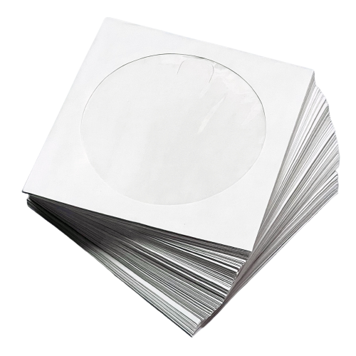 ซองใส่แผ่นซีดี หรือ ดีวีดี ซองกระดาษ สำหรับใส่แผ่น CD DVD แพ็คละ 100 ซอง